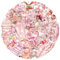 50 Bold Retro Pink Stickers - Waterproof Vinyl Decals for Water Bottles Laptops Cups Travel Accessories,Vibrant Design for Kids, Teens & Adults