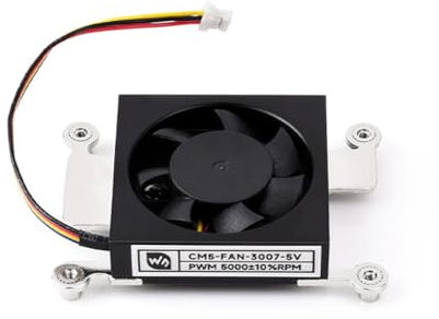 JMT CM5 - Ventilador de refrigeración PWM de 5 V, radiador de bajo ruido compatible con Raspberry Pi CM5 (ventilador de refrigeración, M8004)