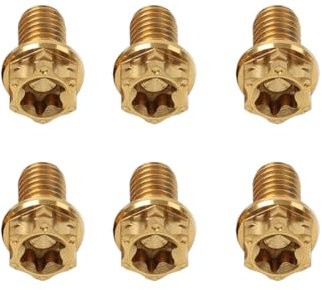 SIKUAI M10*35mm Bolzen Schrauben Race Spec Torxkopf Flansch Gold Titan Legierung für 6Stk