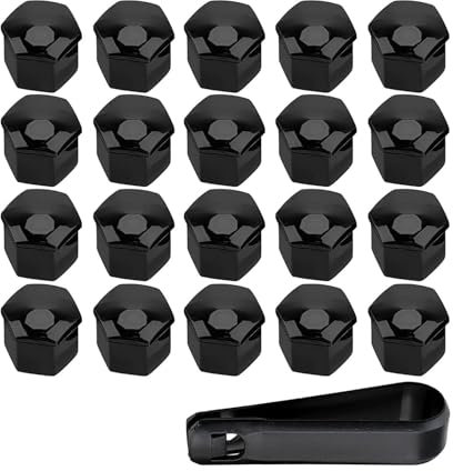 XWIXZ 20 Stück Auto radschraubenkappen, für VW Touareg 3 (ll) CR7 2018-2023 Auto Rad Mutter Nabenschraube Schutz Diebstahlschutz-Abdeckkappe,A-19mm