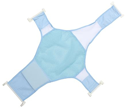 Babybadewannensitzstütze mit Rutschfestem Netz und Pp Schnalle | Neugeborene und Säuglinge, Vielseitig Einsetzbar in Babybadewanne, 1 Stück, Stoff und Kunststoff