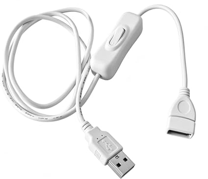 USB Schalter, Kabel Mit Schalter, USB Verlängerungsleitung, Geeignet Für Tischleuchten, Lüfter, Led-Lichtstreifen, Länge 1m