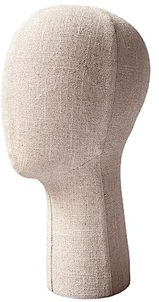 F Fityle Mannequin Kopf Modell Hutständer Kappen Display Halter mit Holzbasis für Sicheres Und Aufrechtes Lagern für Zuhause Einkaufsladen Friseursalon