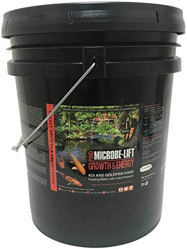 MICROBE-LIFT High Growth and Energy Floating Fish Food Pellets for Ponds, Water Gardens, and Fountains, Safe for Live Goldfish and Koi, 14.5 lbs