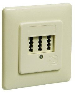 3 Stück Wentronic TAE Unterputzdose NFN für ein Telefon und zwei Nebenstellen