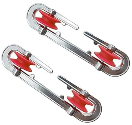 Pitxsgsia Expander für Wäscheleine aus Aluminium für schwere Lasten und lange Wäscheleine, 2 Stück