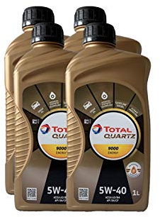 4x MOTORÖL TOTAL QUARTZ 9000 ENERGY 5W-40 1L