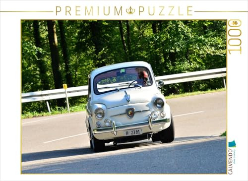 CALVENDO Puzzle FIAT Abarth 850 TC - 1962 | 1000 Teile Lege-Größe 64 x 48 cm Foto-Puzzle für glückliche Stunden