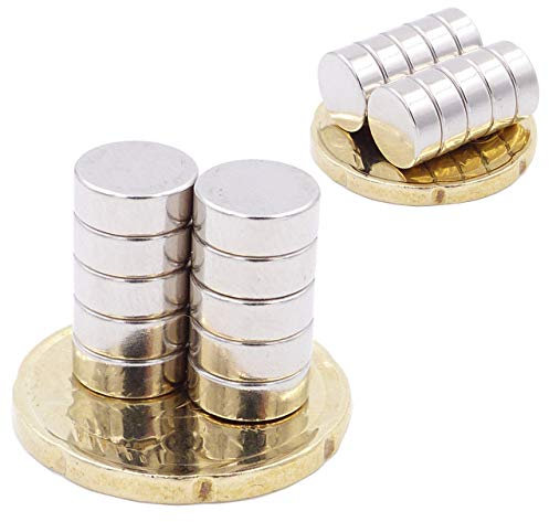 Brudazon | 25 Mini Scheiben-Magnete 8x3mm | N52 stärkste Stufe - Neodym-Magnete ultrastark | Power-Magnet für Modellbau, Foto, Whiteboard, Pinnwand, Kühlschrank, Basteln | Magnetscheibe extra stark
