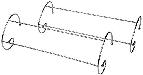 Hampine Set of 2 Chrome Twin Radiator Indoor Clothes Airer Dryer Towel Rail Rack Stand