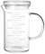 500ml Glass Measuring Cup with Lid Heat Resistant Handle Measured Mixing Glass Mug Clear Scale V-Shaped Spout for Milk Coffee Liquid Beaker Drinking Glasses Measure Jugs, Microwave Oven Freezer Safe
