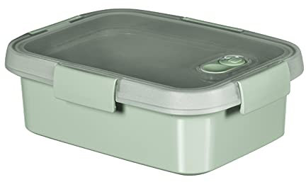 Curver To Go Nomade Rect, 1 Litre Plastic Storage Box with Lid - Recycle (Smart Eco Line)