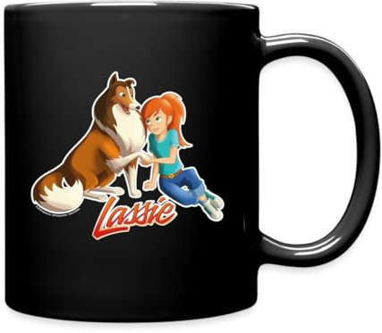 Spreadshirt Lassie Zusammen Mit Zoé Tasse Einfarbig, One size, Schwarz