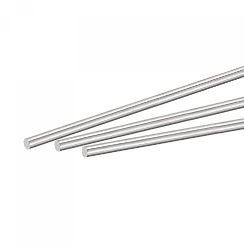 sourcing map Aluminium Fest Rund Stange 2mm Durchmesser 250mm Länge Drehbank Lager für DIY Handwerk Packung mit 20stk.