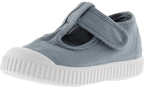 victoria Unisex 1915 Dyed Canvas Sandals DREC & Hook-and-Loop Strap & Reinforced Toe 136625 for Kids ATLANTICO 21