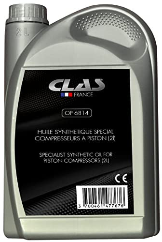 Bidon 2L d'huile synthétique spéciale compresseurs à piston - OP 6814 - CLAS Equipements