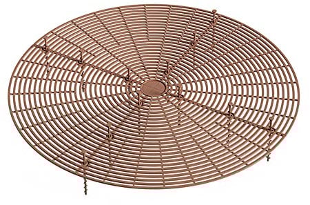 Modixun 1 Confezione Grande Griglia per Vasi per Piante, Protezioni per la Copertura del Terreno per Vasi di Fiori Tagliabili con Pali profondi, Cani, Gatti Tappo per Scavo, Diametro 52 cm