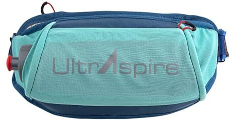 UltrAspire Plexus 2.0 Hüfttasche, 4 Liter, niedriges Profil, isoliertes Flaschenfach, Einheitsgröße, passend für die meisten Laufgürtel, Lagoon Navy, One Size (28- 40)
