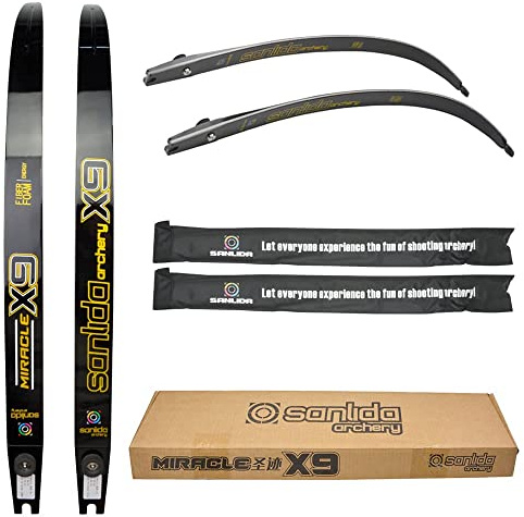 limaity Bogenschießen Recurve Bogen Gliedmaßen ILF Takedown Bogen Gliedmaßen 16/44lbs mit Bogen Gliedmaßen Tasche zum Jagen und Schießen