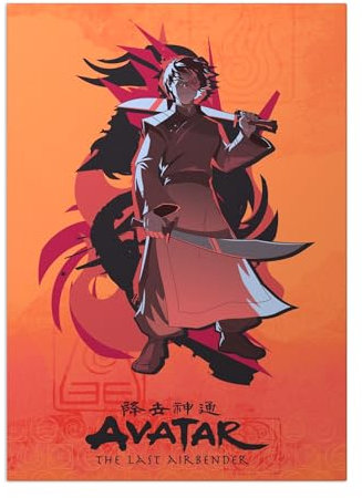 Displate Offiziell Avatar The Last Airbender MetallPoster Magnetische Befestigung Inklusive Lizenziert Bilder Hochwertiges Poster Characters - Prince Zuko 45 cm x 32 cm