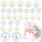 DHER Happy Birthday Cake Topper Cupcake Topper Ball dekoration Kugeln 27 stück Backkuchendekoration, Tortendekoration, bunte Dekorationskugel Symphonieball Kuchendekoration Dekorationskugel Geburtstag