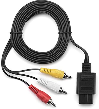 Adaptateur de câble vidéo composite AV Remplacement Pour NS64 Câble audio TV vidéo Câble AV vers pour Super pour Nintendo pour GameCube pour N64 pour SNES