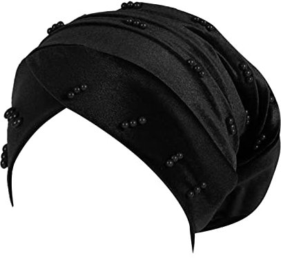 Untertuch Kopftuch,Kopfband Turban für Damen,Verknotet Tuch Falten-Kopfbedeckung Damen Kopftuch Sommer Mütze Chemo Kopfbedeckung Hut Für Haarverlust Long Slouch Beanie Hijab Muslimische Frauen Halstu