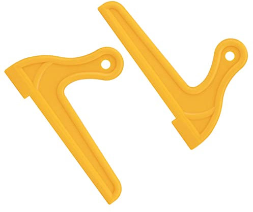 Tischkreissägen-Schubstöcke Sägeblatt-Schiebestöcke Gelbe Abs 2 Stück V-Typ Holzsägen-Schiebestöcke für Zimmerei-Tischarbeitsblatt-Router