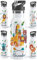 OWLBOOK® Edelstahl Trinkflasche Kinder personalisiert | Wasserflasche mit Strohhalm | 600 ml | Sportdeckel | Spülmaschinenfest | Schule Schulanfang Geschenke zur Einschulung Junge | Boho Tierbande