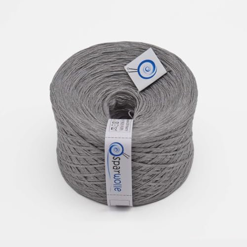 SparWolle Strickgarn 133g 4-fädig 500m zum Stricken und Häkeln (Blei) - 50% Baumwolle 50% Polyacryl