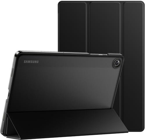 JETech Case for Samsung Galaxy Tab A9+ / A9 Plus 11-Inch 2023, Slim Translucent Back Tri-Fold Folio Stand Protective Tablet Cover, Auto Wake/Sleep (Black)