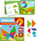 QUOKKA Magnetic Tangram Kinder - Reise Spiele ab 3 4 6 Jahren - Autospiele für Kinder ab 5 Jahre - 7 geometrische Formen - 3 Schwierigkeitsstufen - Lustige Aktivitäten im Auto