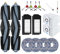 LeadCon 16 Pack X1 Accessories Kit Compatible with Ecovacs Deebot X1 Omni X1 Turbo Vacuum Cleaner, 2 Main Brush, 2 HEPA Filters, 2 Dust Bags 4 Sidebrushes, 4 Mop Pads, Clean Brush and Screwdriver