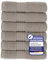 MAURAHOME Luxus Gästehandtücher Set 100% Baumwolle, Hotel & Spa Qualität, 6 Große Gästehandtücher 30X50, Schnell Trocknende Frottiertücher, Weich, Plüschig und Stark Saugfähig