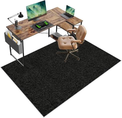 Office Chair Floor Mat for Carpet and Hardwood Floor, Gaming Computer Chair Mat, Office Chair Rug for Hardwood Floor, Under Desk Office Rug, Large Non-Slip Desk Chair Mat 90 x 120 cm