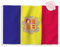 Aoihraan Drapeau D'Andorre 90x150cm Double Face Drapeau D'Andorre Bannière Célébration En Plein Air Maison Jardin Porche Fête Décoration Drapeau Avec 2 Anneaux Solides Couture Machine Précision