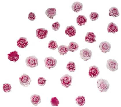 50pcs Resin Roses For Nail Art Decoration Manicure Add A Touch Of To Your Nails Wedding Nail Art