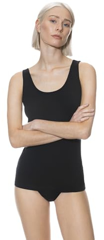 Mey Damen Top Baumwolle Serie Comfort Cotton | Schmale Passform, Rundhalsausschnitt, Breite Träger, Eng anliegendend, Natürliches Tragegefühl, Gr. XS-XXL