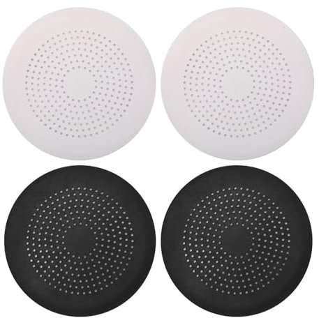 4 Piezas Cubierta Redonda Para Drenaje De Piso, Filtro De Drenaje, Filtro De Drenaje De Ducha, Filtro De Drenaje De Fregadero, Filtro De Drenaje De Silicona, Colador De Cabello Para Ducha Grande