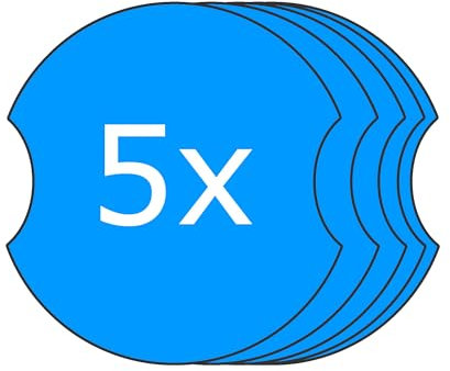 Schutzfolie für die Griffmulde Lackschutzfolie Türgriff Auto (für VW Caddy 4 (DU) 2015-2020)