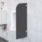 Urinal Trennwand, WC Schamwand Wandmontage Urinaltrennwand Pissoir Urinalwand WC Sichtschutz Urinal Wand 90x40cm (Schwarz, B)