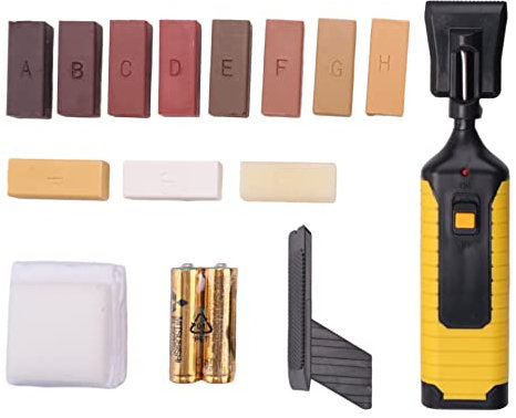 Qusedwey Fliesen Reparatur Set Reparatur Set mit 11 Wachs BlöCken, Fliesen FüLlung und Fliesen Reparatur Farbe