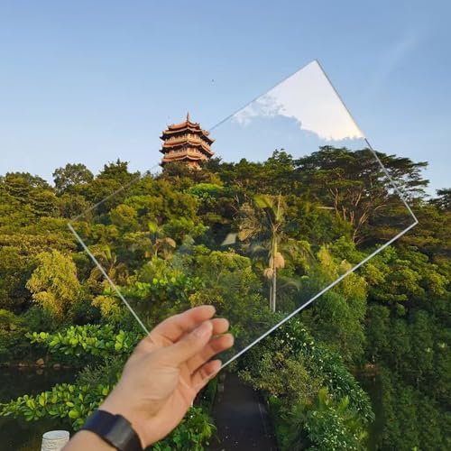 TUPAFJU Panel para Tejado Transparente,Chapa Tejado a Prueba de Lluvia Anti-UV,Chapa Ondulada para Invernaderos,Hojas de Techo Corrugado,1mm Grosor Placa de Iluminación Natural FRP(3.3 x16.4ft)