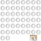 50 Stück NFC Tag Sticker, NFC Ntag213 Aufkleber Wiederbeschreibbar NFC Chip, NFC Karten Programmierbar 144 Byte Speicher NFC Chip NFC Card, NFC Sticker für Alle NFC-fähigen Handys und Geräte