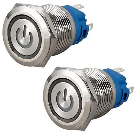 KEALLANS 2 x interruttore a pulsante, 220 V