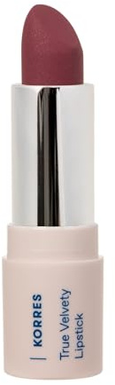 KORRES True Velvety Lipstick Plum Rose 25, rose Lippenstift mit intensiver Farbe & cremiger Textur, hohe Deckkraft & Semi-mattes Finish, vegan, 3g