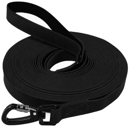 Wasserdicht Schleppleine für Hunde, 1,8m 3m 5m 10m 15m 20m 25m 30m Robuste & wetterfeste Hundeleine Wasserfest Hundeleine, Mit Softgrip-Griff Laufleine für Große bis Kleine Hunde