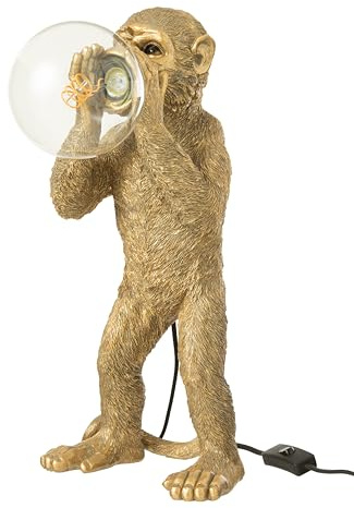 J-Line Nachttischlampe Affe - Polyresin - Gold