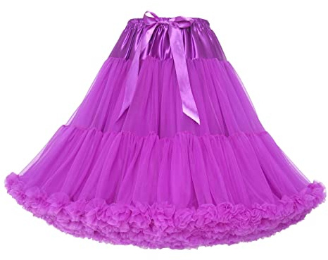 Falda tutú para mujer, minifalda corta con lentejuelas, falda corta de ballet, tutú, falda, disfraz de carnaval, vestido de baile, largo brillante, adecuado para escenarios, ocasiones festivas, morado