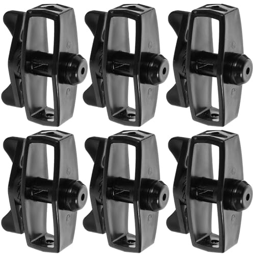 Tendeur de Fil de Jardin Noir, Lot de 6, Abs, Portable | Outil de Tension pour Clôture, Câble Tendeur, Serrage Fiable, Usage Extérieur